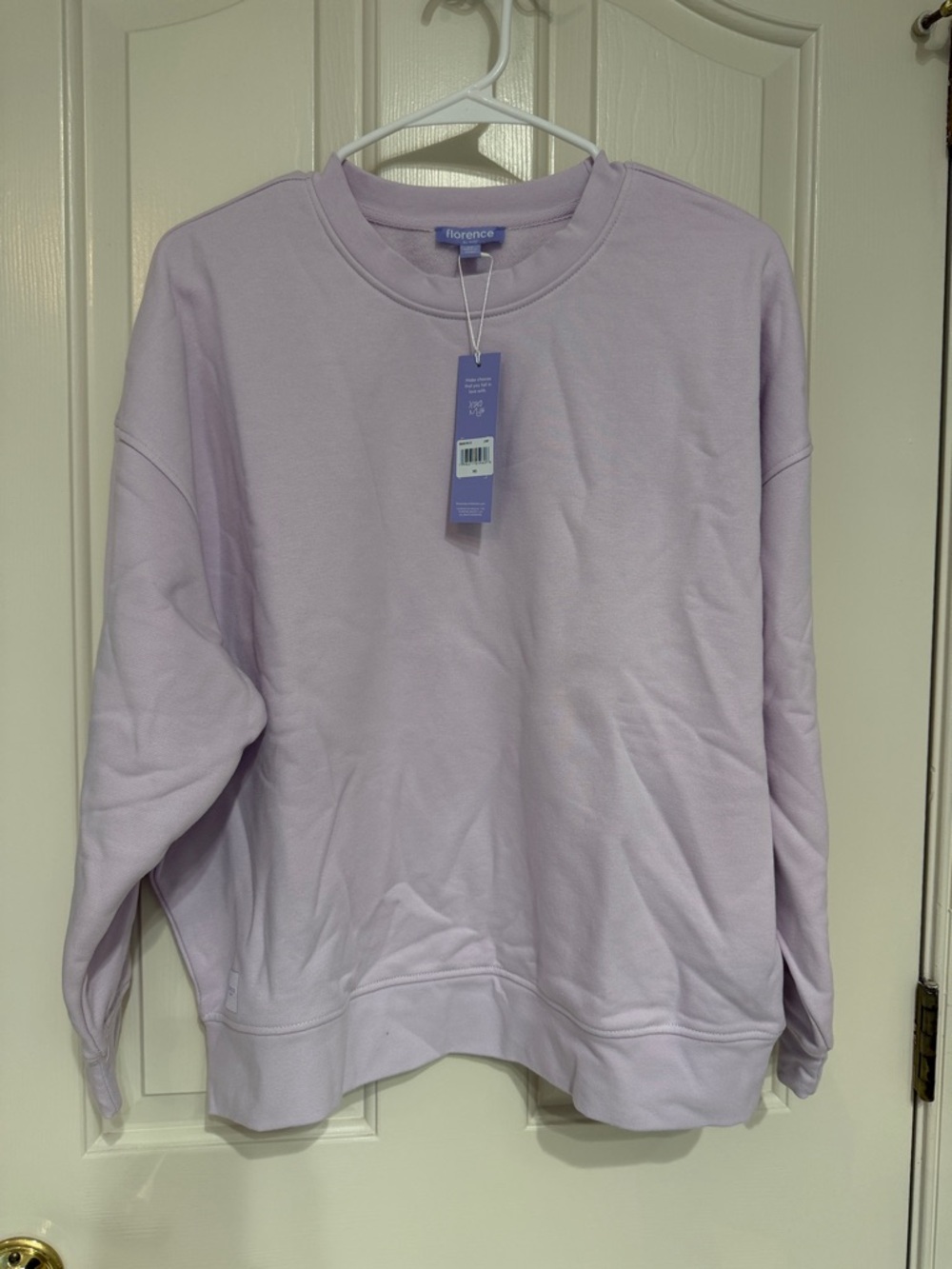 NWT XS Florence Lavender Crewneck Sweatshirt